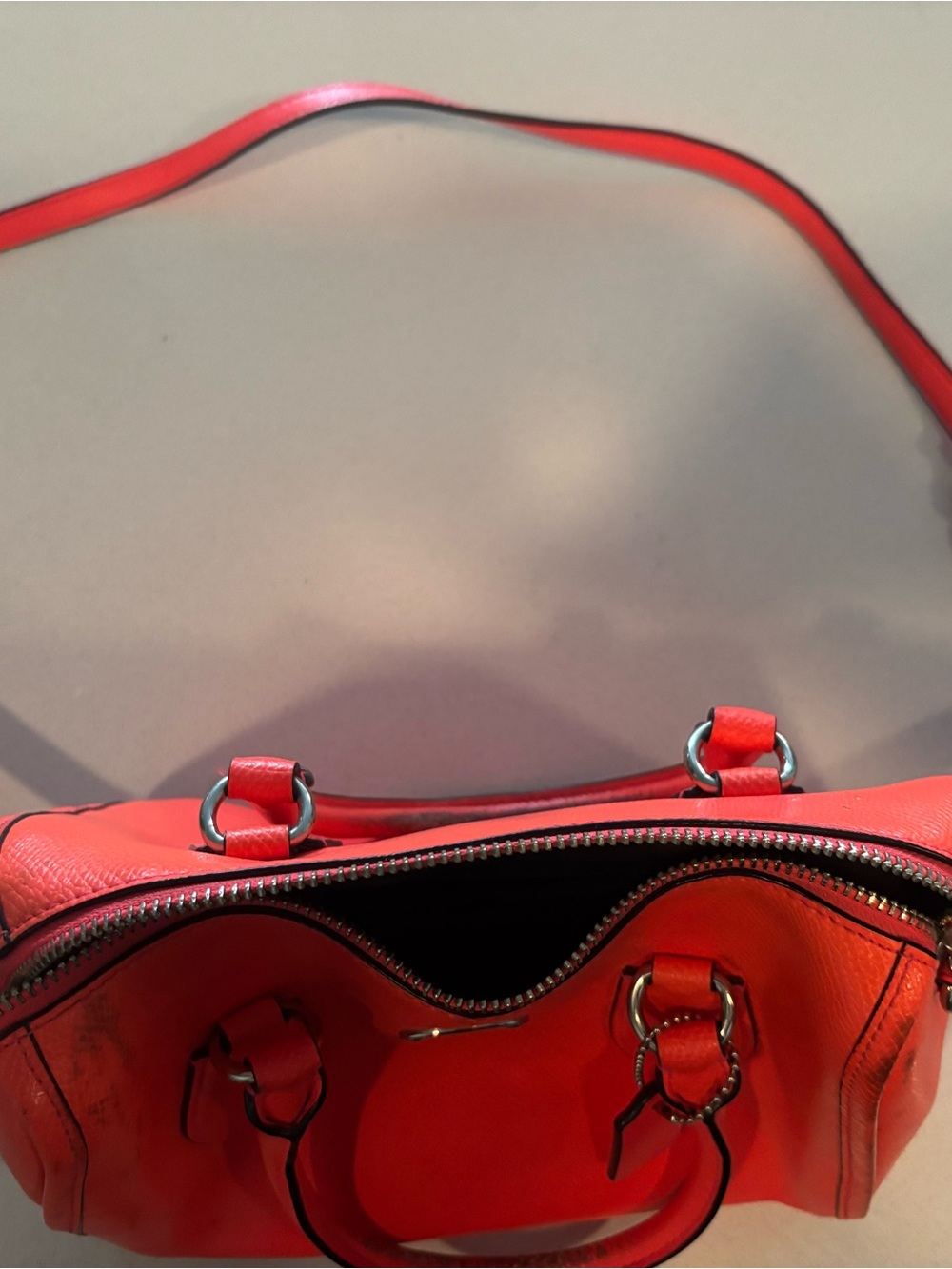 Coach hot pink Women's Leather Satchel Handbag - Picture 2 of 8